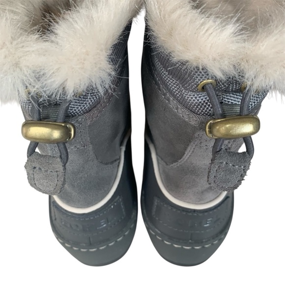 Sorel Boots Slimpack II Lace Waterproof ThermoPlus Nubuck Dring LugSole Grey 8 - Picture 9 of 14